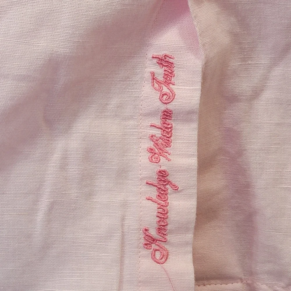 NWT Robert Graham Borsi Men's Linen Cotton Classic Fit Pink Shirt 2XL‎ $198